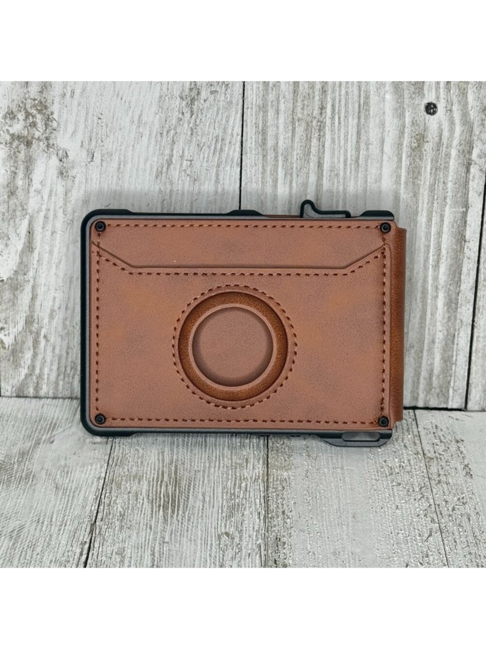 Tan Bifold AirTag Wallet NEW